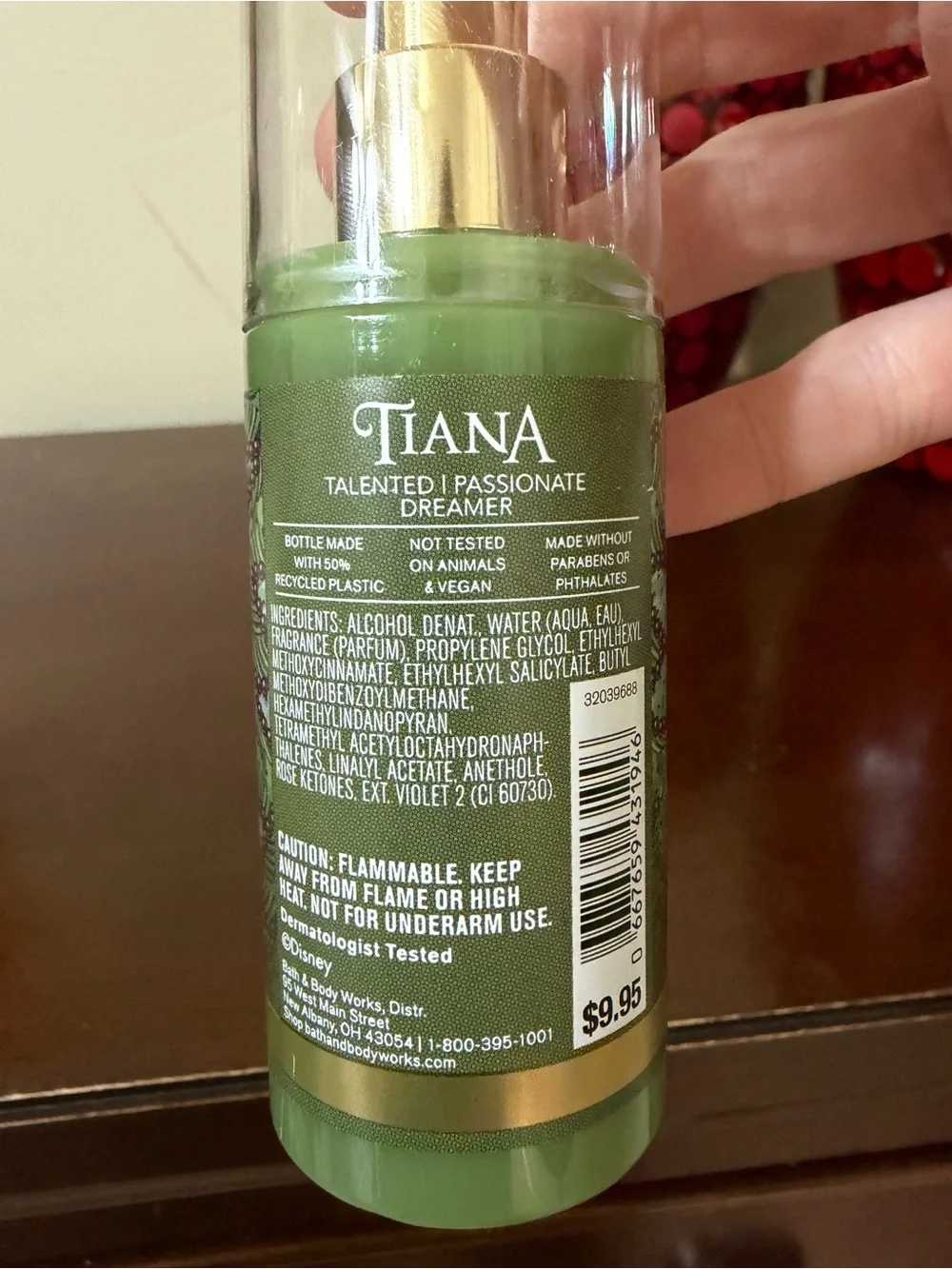 Bath & Body Works Disney Princess Tiana Travel Size Fine Fragrance Mist 2.5 oz